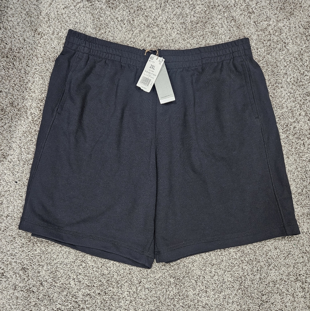 Adidas men's black sweat shorts